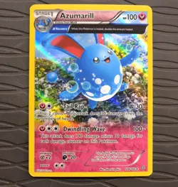 Azumarill 104/160 XY Primal Clash Holo Rare Pokemon Card - Image 1