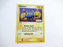 Chinchou 50/92 NM Legend Maker Stamped Reverse Holo Vintage Pokemon Card LP/NM - Image 1