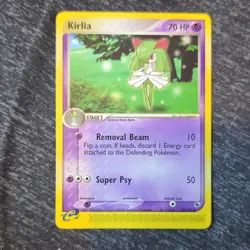 Pokemon TCG Kirlia 34/109 EX Ruby & Sapphire 70 HP Removal Beam Super Psy Card - Image 1