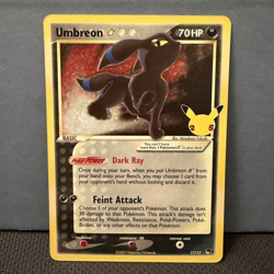 Pokemon Celebrations Umbreon Gold Star Classic Collection 17/17 - Image 1