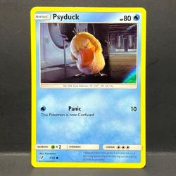 2019 POKEMON DETECTIVE PIKACHU PSYDUCK 7/18 HOLO (COMMON) - Image 1