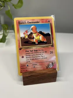 Blaine’s Charmander 60/132 - 1st Edition Gym Heroes Pokemon Card – Vintage - Image 1