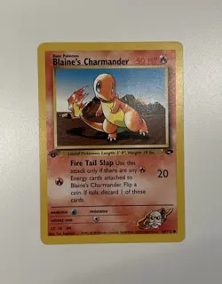 Blaine’s Charmander 60/132 - 1st Edition Gym Heroes Pokemon Card – Vintage - Image 2