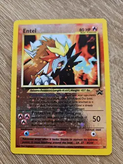 Pokemon TCG Entei Wizards Black Star Promos 34 Holo Promo SWIRL - Image 1