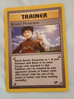 Brock's Protection 101/132 Gym Challenge Pokemon Card - Image 1