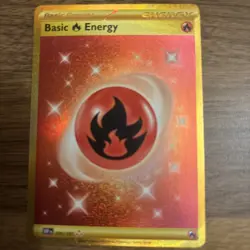 Gold Fire Energy Pokemon Obsidian Flames 230/197 Hyper Rare Mint - Image 1