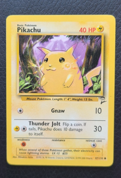 Pokemon TCG Pikachu Yellow Cheeks Base Set 1999 English, Vintage, 58/102 NM - Image 1