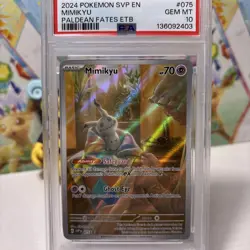 pokemon paldean fates Promo 075 Mimikyu PSA 10 - Image 2