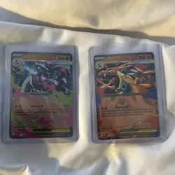 Mega Charizard X ex 029 + Mega Charizard Y ex 030 MEP Promos - Pokemon TCG - NM - Image 1
