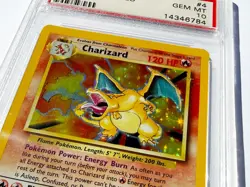 Pokemon 1999 Charizard Base Set Unlimited Holo Rare #4 PSA 10 Gem Mint - Image 3