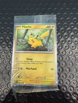 Pikachu 025/165 Holiday Stamp Promo 151 [SEALED] Pokemon - Image 1