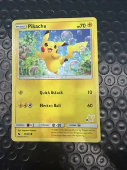 Pikachu 19/68 NM PIKACHU STAMPED 2019 Pokemon TCG Deck Promo #55 Near Mint - Image 1