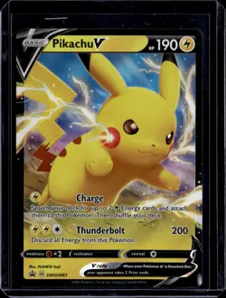 Pikachu V - SWSH061 / SW&SH Black Star Promo 2021 (NM) / Pokemon TCG - Image 1
