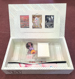 Pokemon Scarlet & Violet - Mew EX 053 Promo + Mewtwo 052 + UPC Box - NO PACKS - Image 1