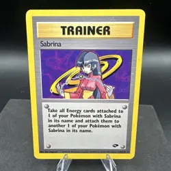 Pokemon TCG Sabrina 110/132 Rare Gym Challenge NM/LP - Image 1