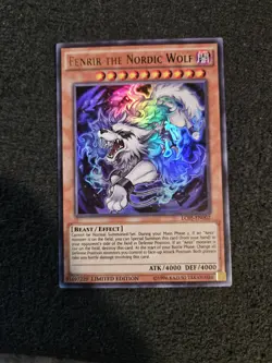 1x Fenrir the Nordic Wolf - LC05-EN002 - Ultra Rare - Limited Edition Yu - Image 1