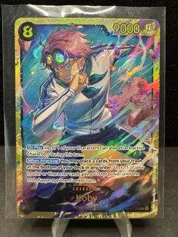 KOBY OP11-119 SECRET RARE 2025 ONE PIECE-Fist Of Divine Speed - Image 1