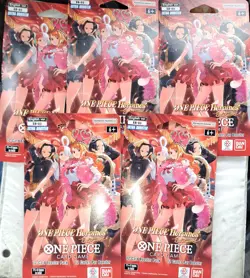 One Piece TCG Heroines Edition EB-03 Sleeved Booster Packs Lot of 5 Sealed - Image 1