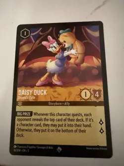 Lorcana Daisy Duck Donald's Date 16/204 Super Rare Shimmering Skies Near Mint - Image 1