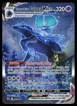 Shadow Rider Calyrex VMAX 205/198 Alternate Art Chilling Reign Pokemon Card - Image 1