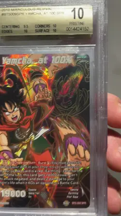 Yamcha At 100% Bt5-009 Spr Bgs 10 Dragon Ball Super Card Psa Miraculous Revival - Image 2