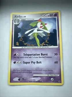 51/127 KIRLIA Uncommon Pokemon TCG PLATINUM Base Set Card - Image 1