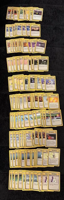 Vintage Pokemon 1999 Trainer Cards - Big Lot of 120+ Cards - Great Condition - Image 1