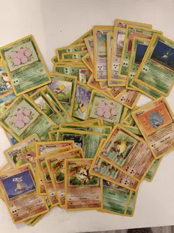 Pokemon Vintage Card Lot Base Set Unlimited/Fossil/Jungle WOTC MP/HP/DMG - Image 2