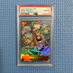One Piece Card PSA10 Nefeltari Vivi OP04-118 Alternate Art 2023 Japanese - Image 1