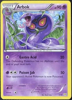 Arbok 3/30 XY Trainer Kit: Sylveon & Noivern Regular - Pokemon Card - Image 1