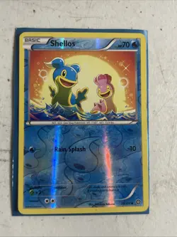 Pokemon Card Shellos Reverse Holo #28/114 XY-Steam Siege - Image 1
