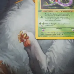 Arbok 1st Edition 31/62 Pokemon Fossil Played Single Card WOTC TCG - Image 2