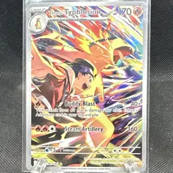 Pokemon Ethan's Typhlosion Full Art Holo Card 190/182 170 HP 2025 English - Image 1
