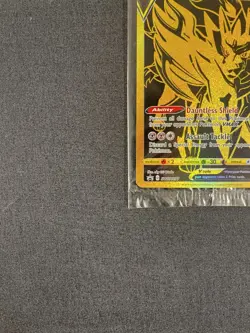 SEALED SWSH077 Zamazenta V Black & Gold Full Art Pokemon TCG Promo Card - Image 2