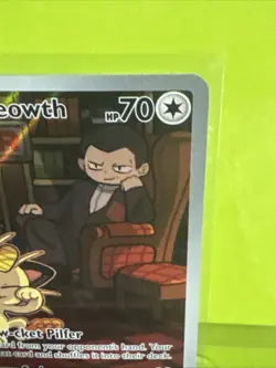 Team Rockets Meowth 203/182 SV10 Destined Rivals Illustrated Card NM!!! - Image 4