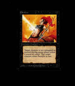 Magic the Gathering PARALYZE Beta MTG - Image 1