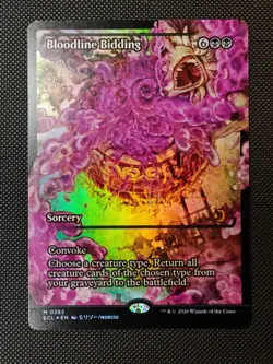Bloodline Bidding – Showcase Foil – Lorwyn Eclipsed - ECL – #385 – NM - Image 1
