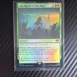 Magic: The Gathering Last March of the Ents LOTR 0172 Foil Mythic Green 2023 - Image 1