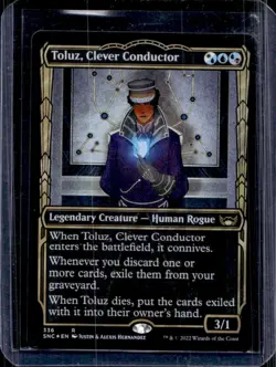 2022 Magic: MTG Streets of New Capenna Toluz Clever Conductor Foil #336 - Image 1