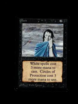 Magic the Gathering GLOOM Beta MTG - Image 1