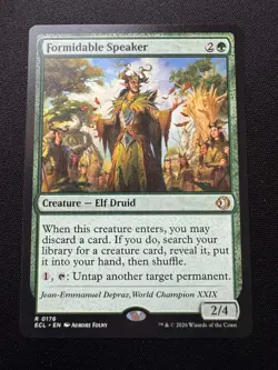 MTG - Formidable Speaker - #176 Regular Lorwyn Eclipsed ECL - NM - Image 1