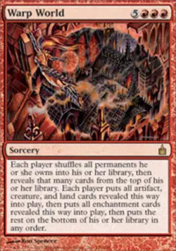 1 x Warp World - Ravnica: City of Guilds - Moderate Play - MTG - Image 1
