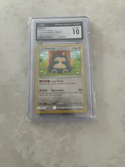 2019 POKEMON SUN & MOON UNBROKEN BONDS #158 SNORLAX-HOLO Cgc 10 - Image 1