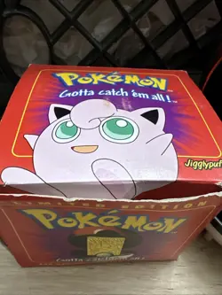 Pokemon Jigglypuff 23K Gold Plated Trading Card Ball and Box Burger King 1999 - Image 2