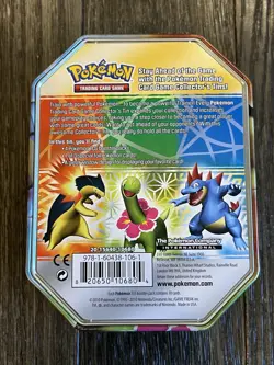 Pokemon TCG 2010 HeartGold & Soulsilver Set Of Meganium & Feraligatr Tins EMPTY - Image 2