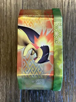 Pokemon TCG 2010 HeartGold & Soulsilver Set Of Meganium & Feraligatr Tins EMPTY - Image 3