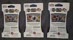Pokemon XY: Evolutions Lot Of 3 Sleeved Booster Packs - Sealed - OG Starters Art - Image 2