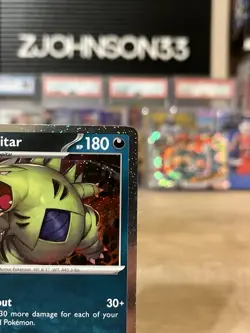Pokemon TCG | Rare Cosmos Holo Tyranitar #135 | Paldea Evolved | Promo - Image 3
