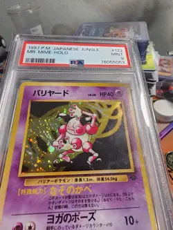 Pokemon Japanese Jungle Mr. Mime Holo, #122 - PSA 9 - Image 2