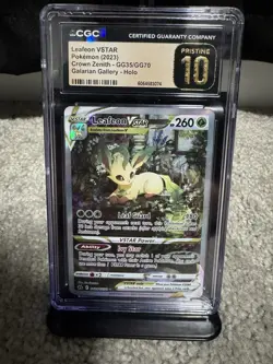 Pokemon Leafeon VSTAR GG35/GG70 Galarian Gallery Crown Zenith CGC 10 Pristine - Image 1